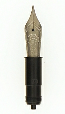 Bock fountain pen nib with Bock housing #6 solid titanium - extra fine