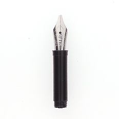 Bock fountain pen nib with Bock housing type 060 #5 polished steel - italic point - 1.5mm