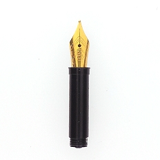 Bock fountain pen nib with Bock housing type 060 #5 gold plate - extra fine