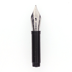 Bock fountain pen nib with Bock housing type 076 #5 polished steel - medium