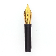 Bock fountain pen nib with Bock housing type 076 #5 gold plate - medium