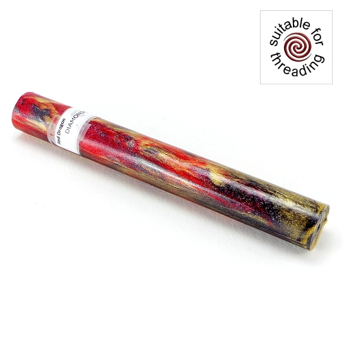 Red Dragon - DiamondCast pen blank. 235mm