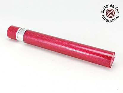 Ruby Red - Silver series pen blank. 150mm