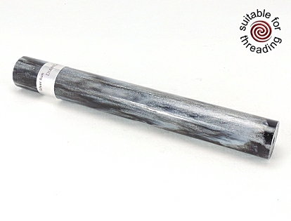 Silver Run - Silver series pen blank. 150mm