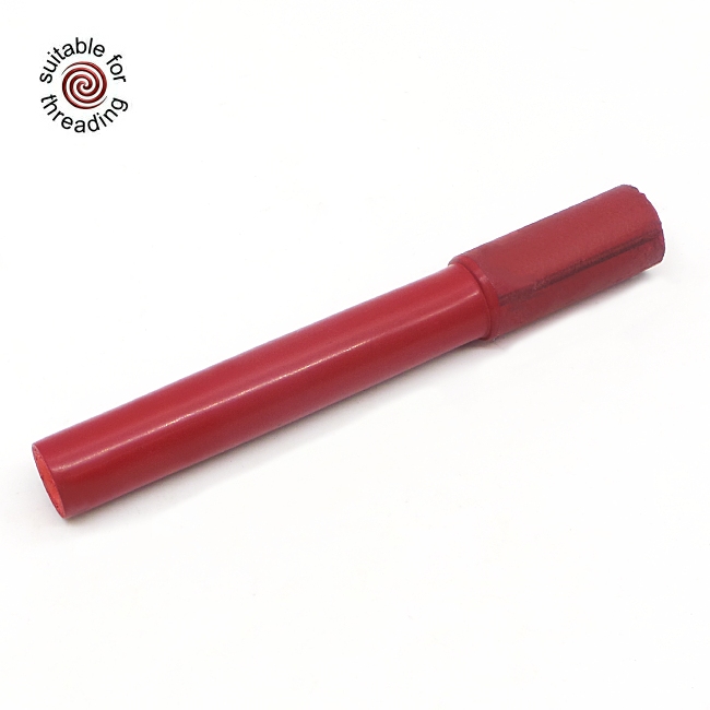 Solid Red - ebonite rod. 200 x 20mm