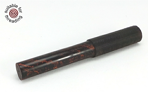 Black & Orange - ebonite rod. 60 x 20mm