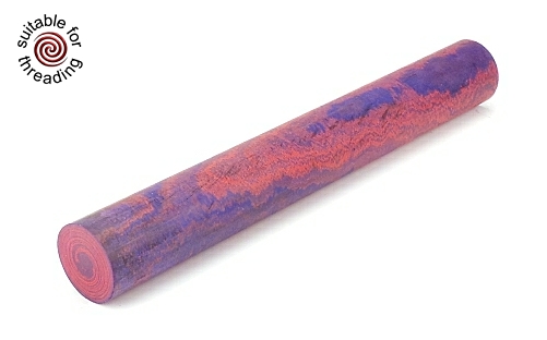 Blue & Red - ebonite rod. 150 x 20mm