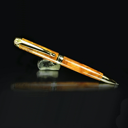 Mistral pencil kit with titanium gold fittings and brushed gold accents - 0.7mm leads