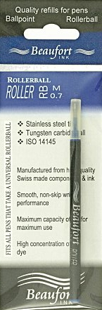 Rollerball pen refills - single retail packs