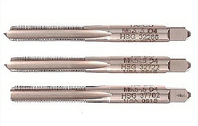 Thread taps for refillable rollerball nibs