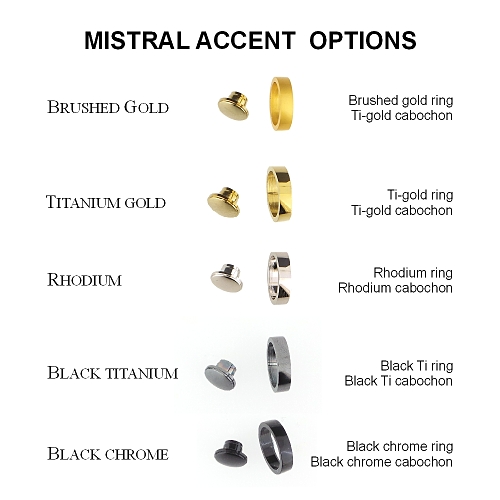 Mistral FP & RB accents - brushed gold