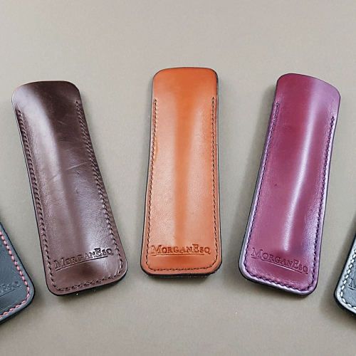 MorganEsq leather slip pen cases