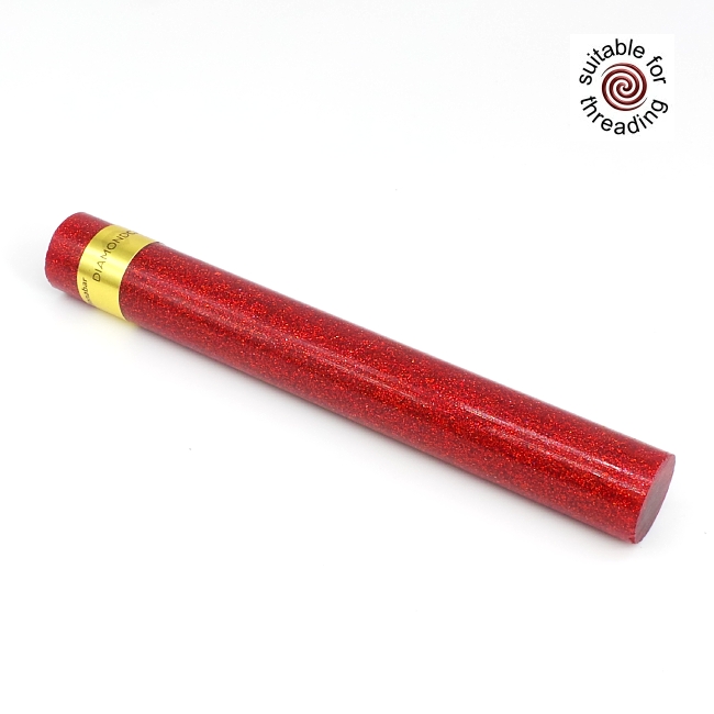 Cinnabar - DiamondCast Radiance series pen blank. 150mm