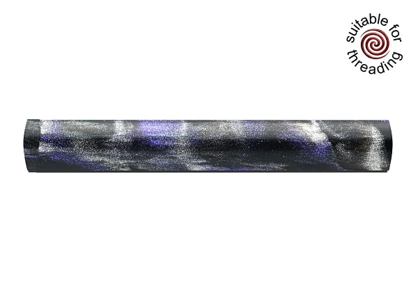 Carolina Violet - Silver series pen blank. 235mm