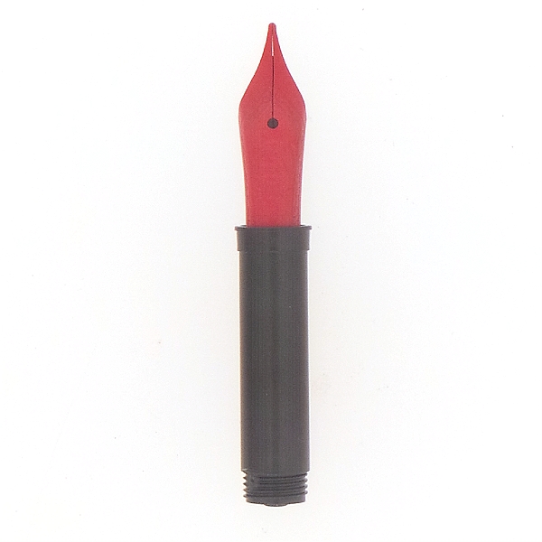 Bock fountain pen nib with Bock housing #5 red lacquer - medium