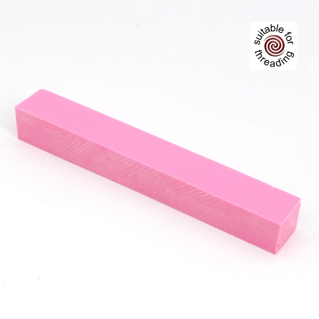 Semplicita SHDC Carnation Pink acrylic pen blank - 150mm