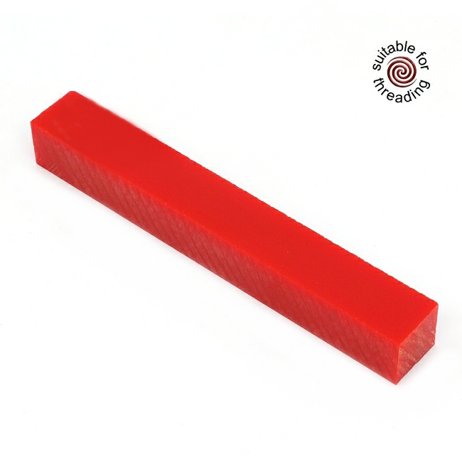 Semplicita SHDC Simply Red acrylic pen blank - 150mm