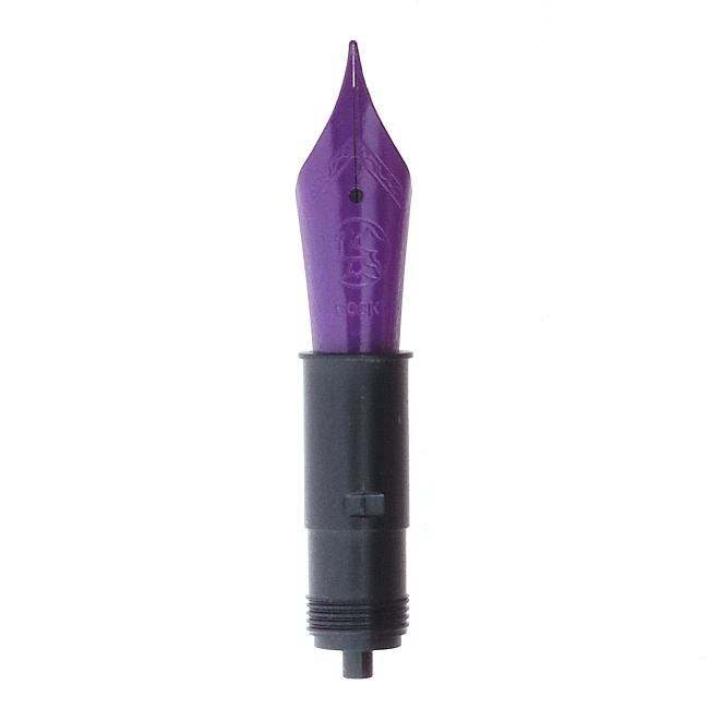 Bock fountain pen nib with Bock housing #6 purple lacquer - medium