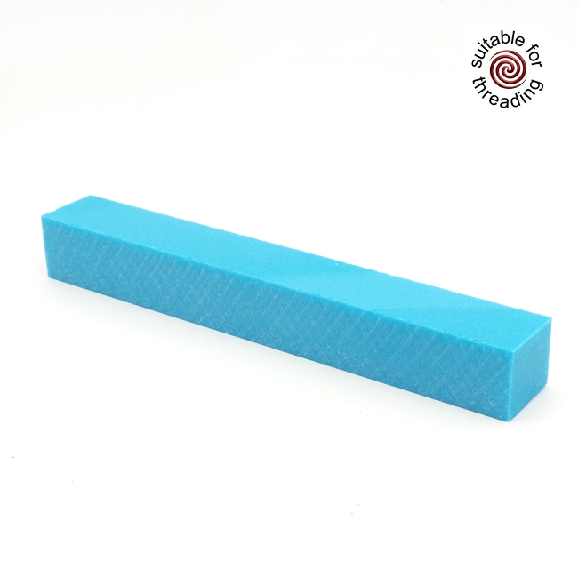 Semplicita SHDC Kingfisher Blue acrylic pen blank - 150mm