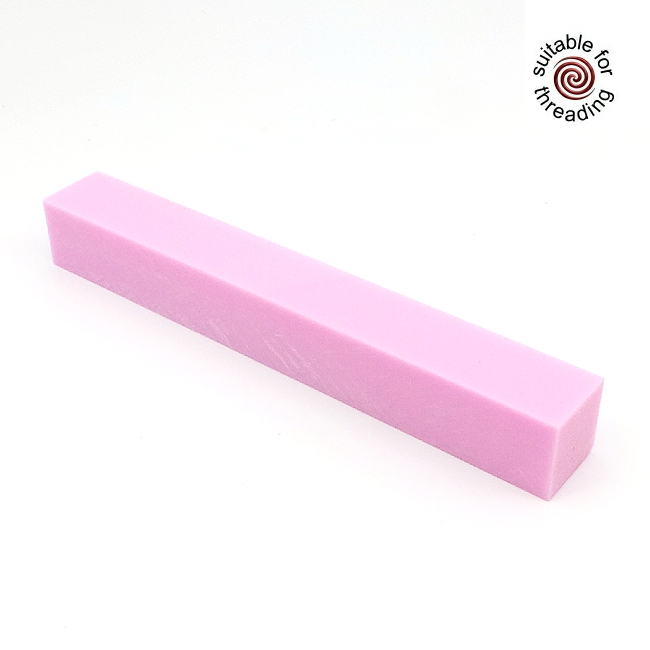 Semplicita SHDC Powder Pink acrylic pen blank - 200mm