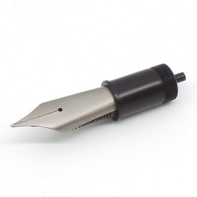 Bock fountain pen nib with Bock housing #8 non engraved solid titanium - medium