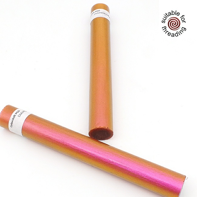 Purple Gold Orange - DiamondCast Colour Shift pen blank. 150mm