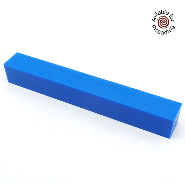 Semplicita SHDC Azure Blue acrylic pen blank - 150mm