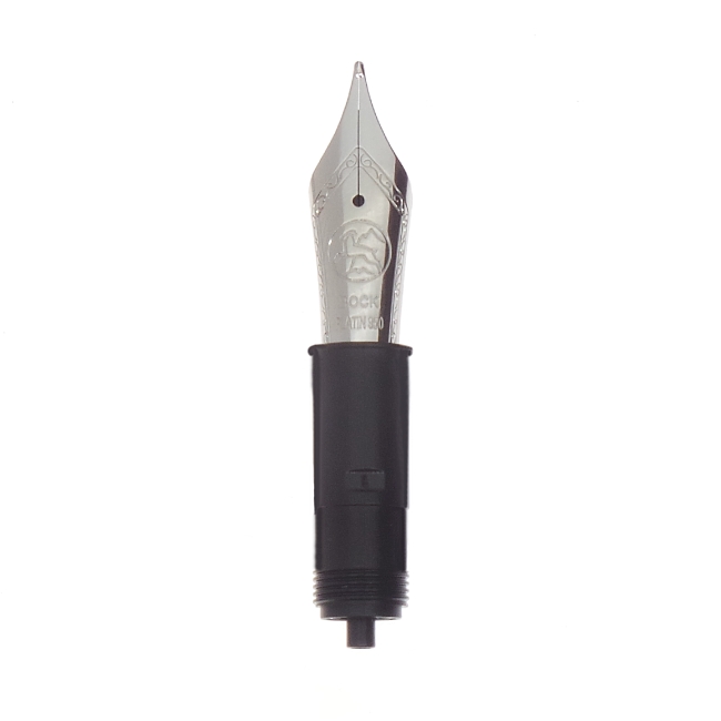 Bock fountain pen nib with Bock housing #6 23k solid platinum - extra fine
