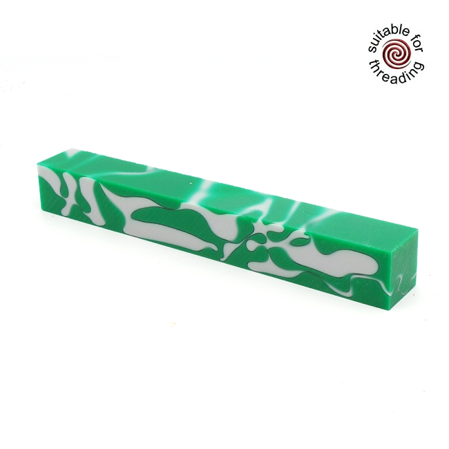 Emerald Kiss - Cullinore acrylic pen blank - 150mm