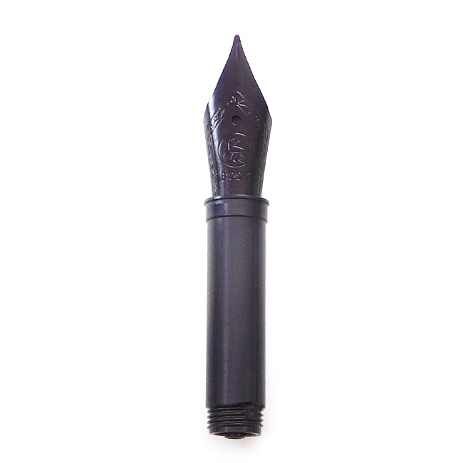 Bock fountain pen nib with Bock housing type 076 #5 black lacquer - extra fine