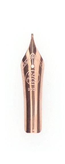 ROSE GOLD PLATE - Bock standard size 6 fountain pen nibs (type 250)