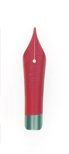 Bock fountain pen nib with Bock housing #6 red lacquer - medium