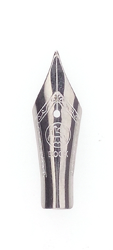 Bock fountain pen nib with Bock housing type 076 #5 polished steel - fine
