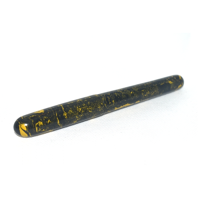 Black & Yellow - ebonite rod. 200 x 20mm