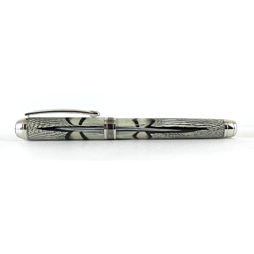 Mistral rollerball pen kit with rhodium fittings and black ti accents