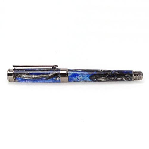 Leveche rollerball pen kit with chrome fittings