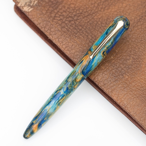 Blue Macaw - DiamondCast pen blank. 150mm