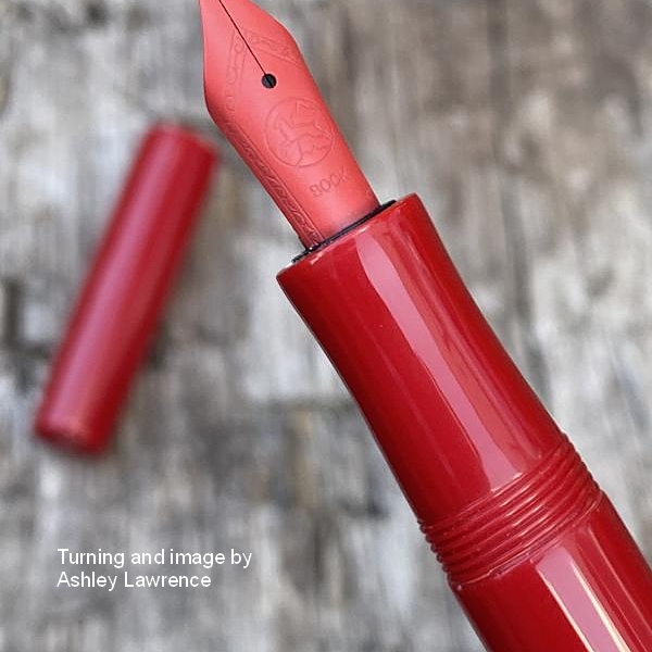 Semplicita SHDC Cadmium Dark Red acrylic pen blanks