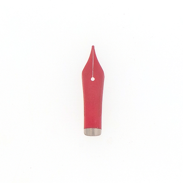 RED LACQUER - Bock standard size 5 fountain pen nibs (type 180)