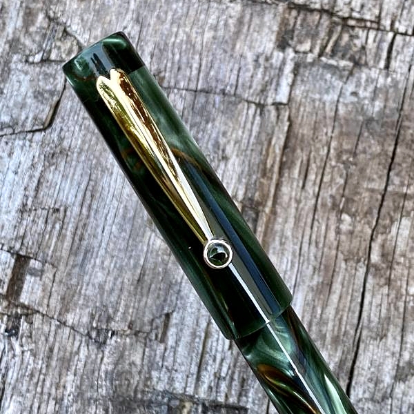 Pen clip style K4 - chrome 17.5x41, gasket o/d 13.6, i/d 11.0