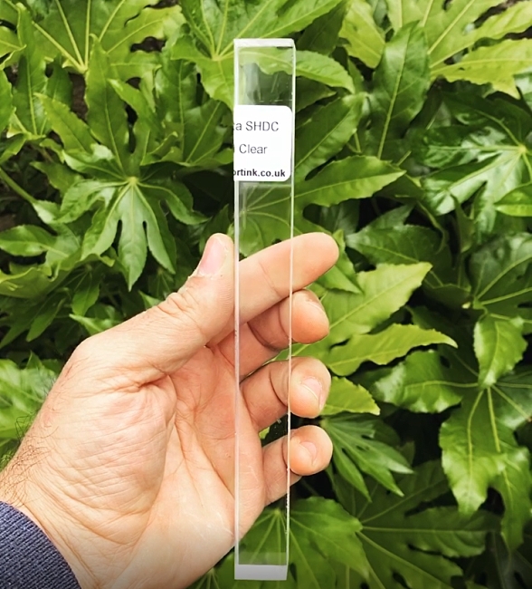 Semplicita SHDC Crystal Clear acrylic pen blank - 200mm