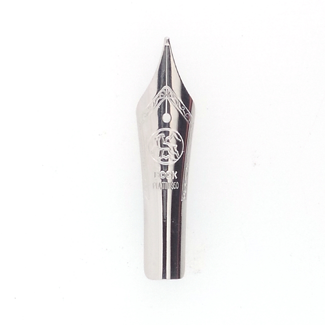 23k SOLID PLATINUM - Bock standard size 6 fountain pen nibs (type 250)