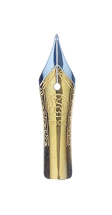 Left handed Bock fountain pen nib with Bock housing #5 bi-colour - medium