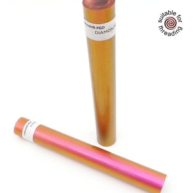 Purple Gold Orange - DiamondCast Colour Shift pen blank. 150mm