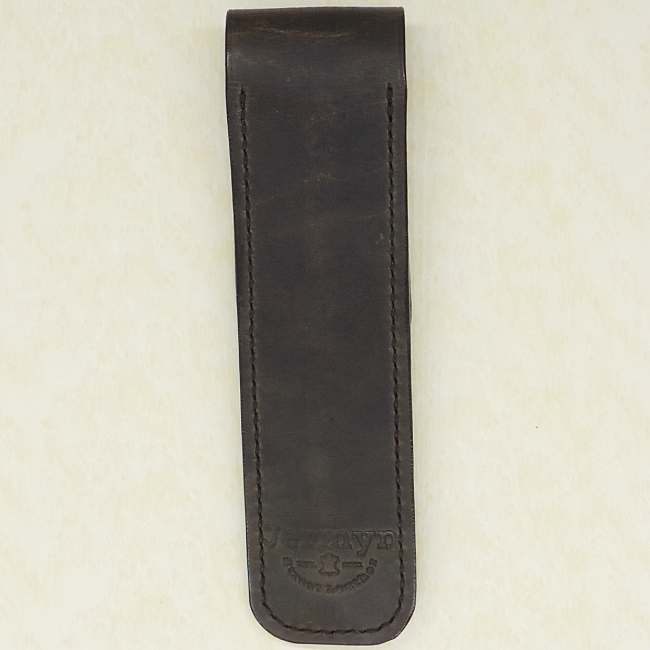 Jermyn Street Leather handmade single pen case - elephant