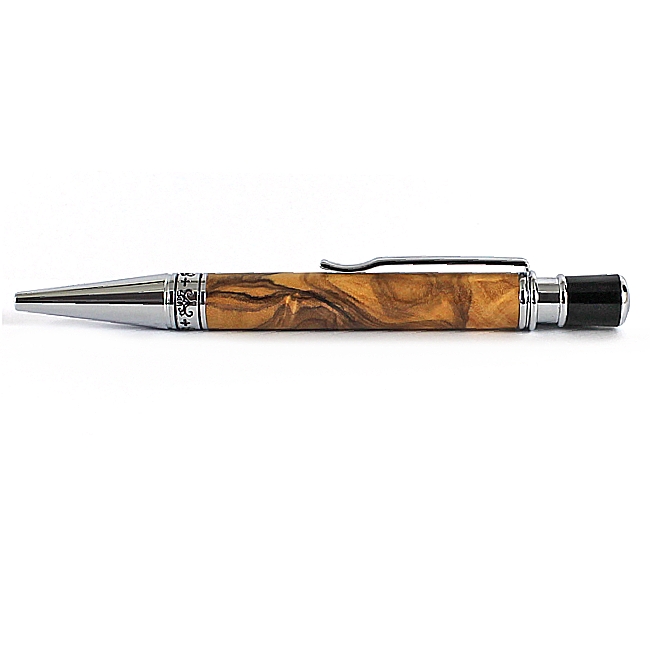 Aquilo ballpoint pen kit with chrome fittings