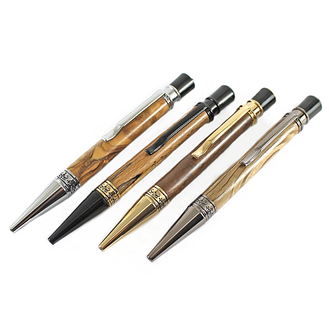 Aquilo ballpoint pen kit with upgrade gold fittings