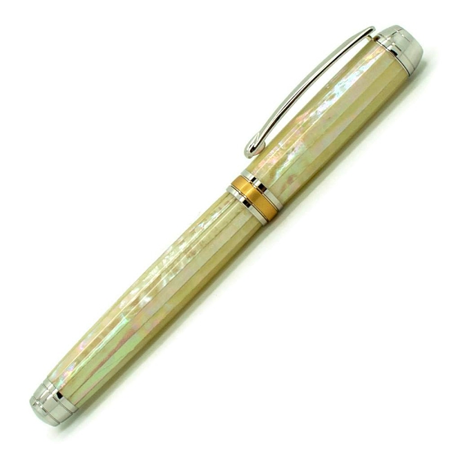 White Awabi Blankwerks paua abalone pen blank - Mistral/Leveche FP/RB