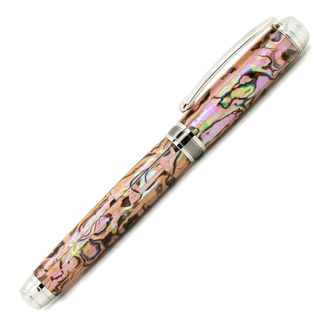 Baby Pink Blankwerks paua abalone pen blank - Mistral/Leveche FP/RB