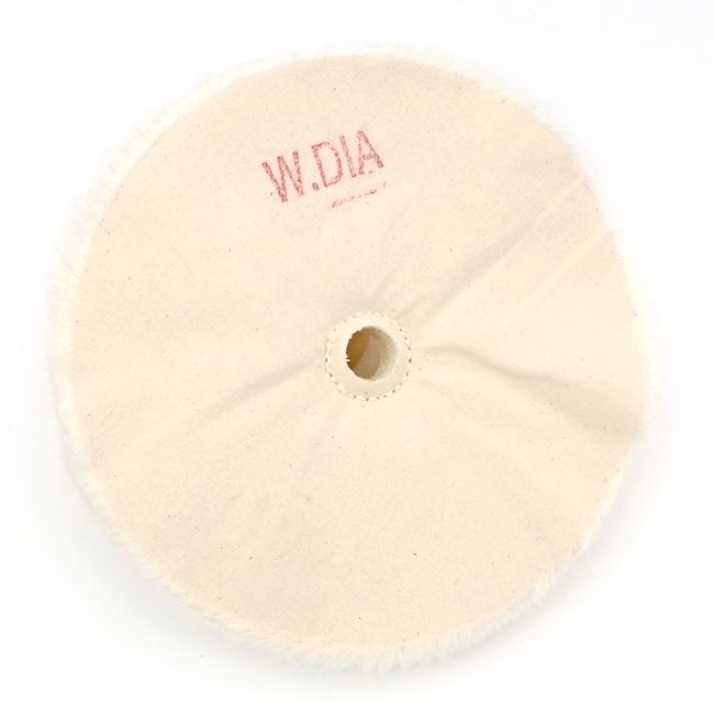 Beall 8 inch buffing wheel with centre hole (no hardware) for white diamond compund